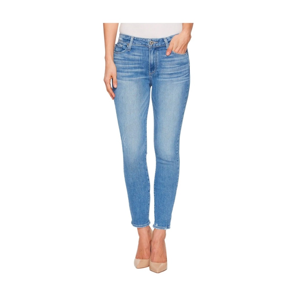 Worn once - like new - Paige Hoxton cropped raw hem in Atterbery size 26